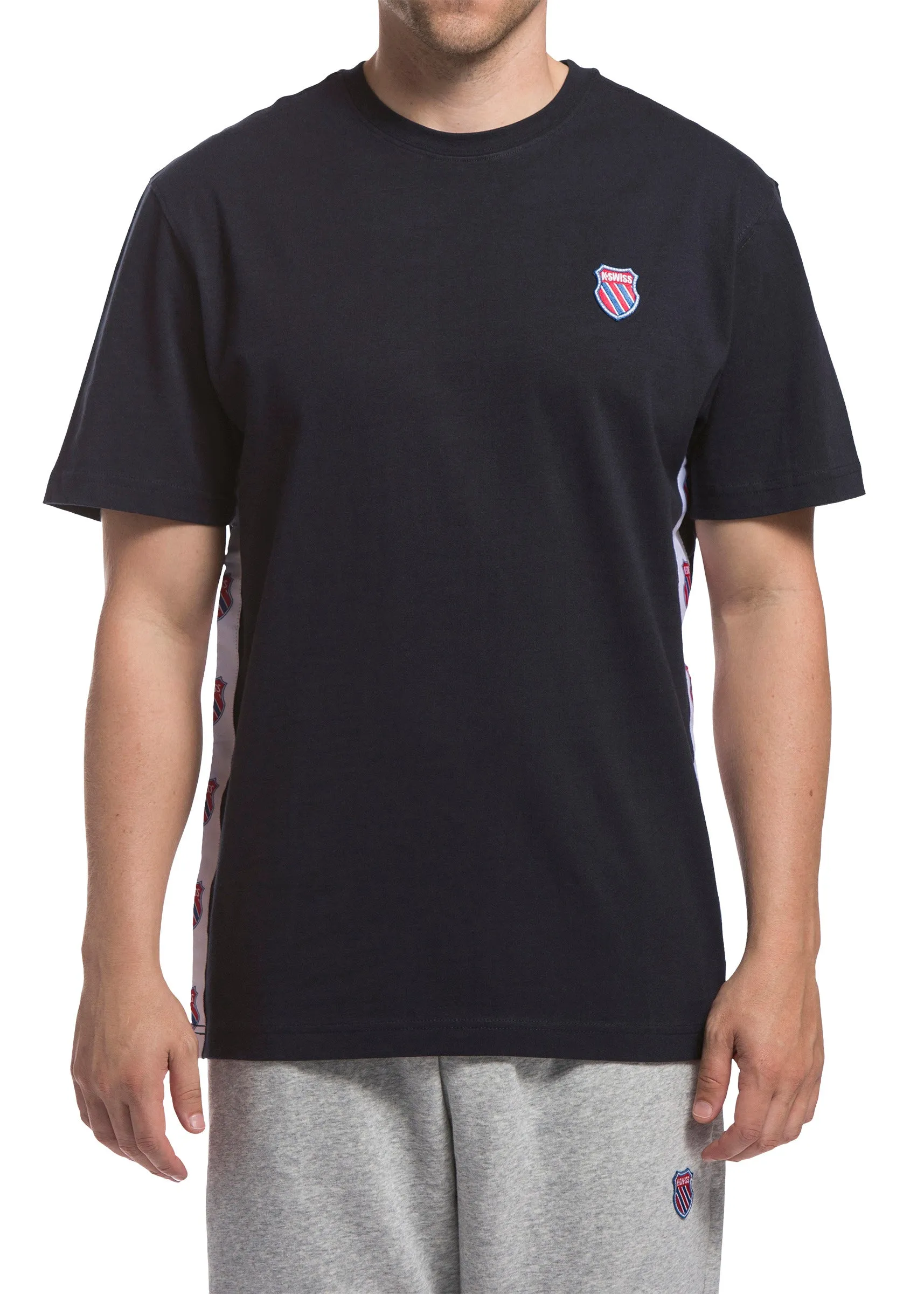 102438-400 | MENS BADGED TEE | NAVY