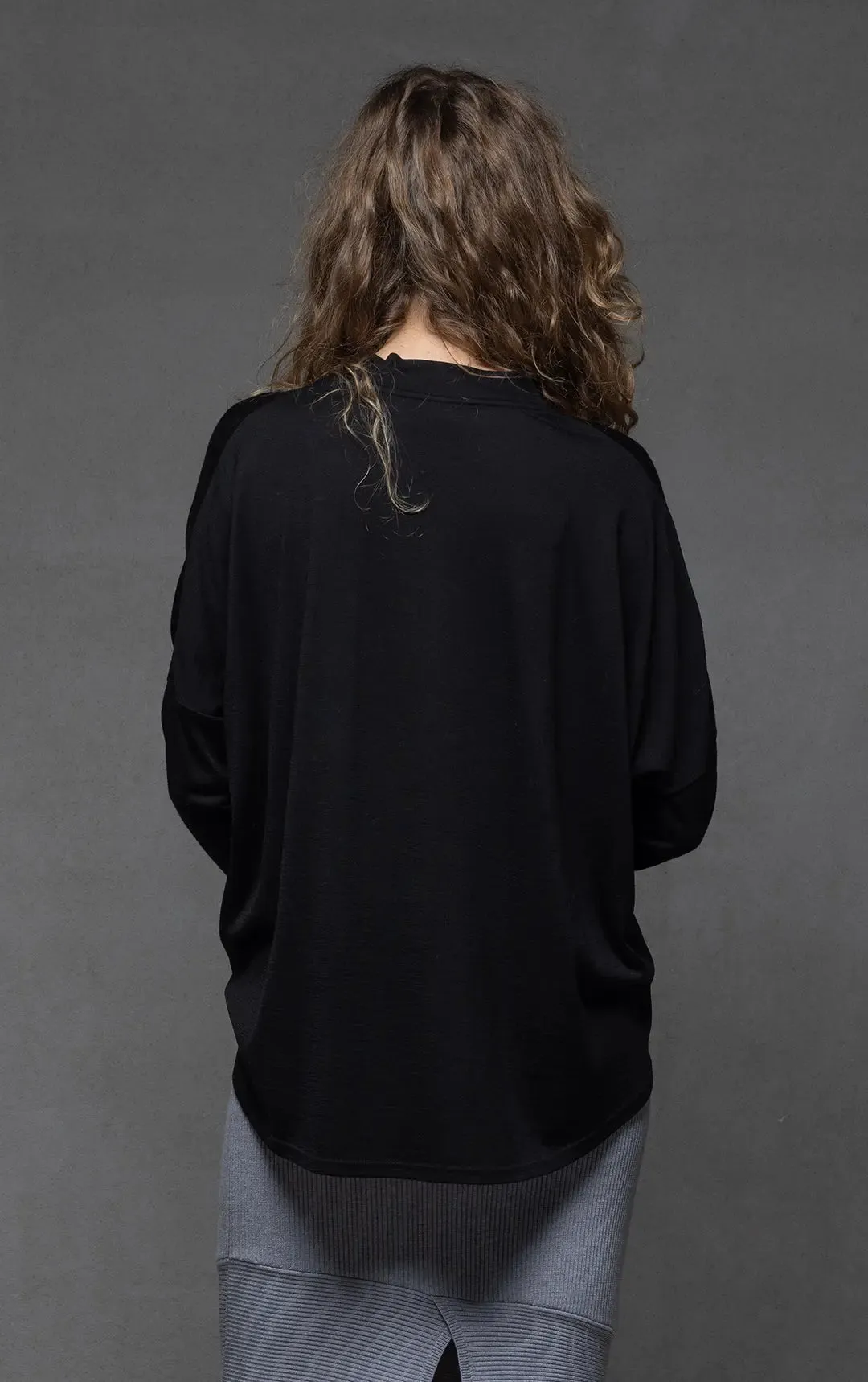 180GSM MERINO MOCKNECK TOP