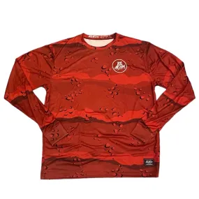 808ALLDAY Red Desert Camo Tag Dri Fit Performance Long Sleeve