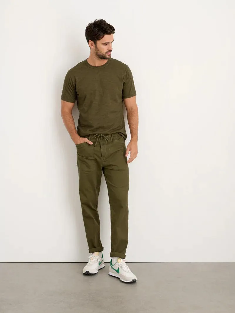 Alex Mill - Standard T-Shirt in Slub Cotton - Faded Deep Olive