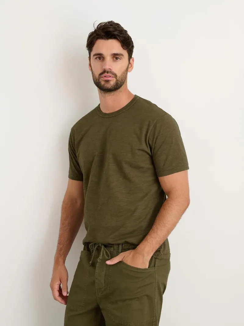 Alex Mill - Standard T-Shirt in Slub Cotton - Faded Deep Olive