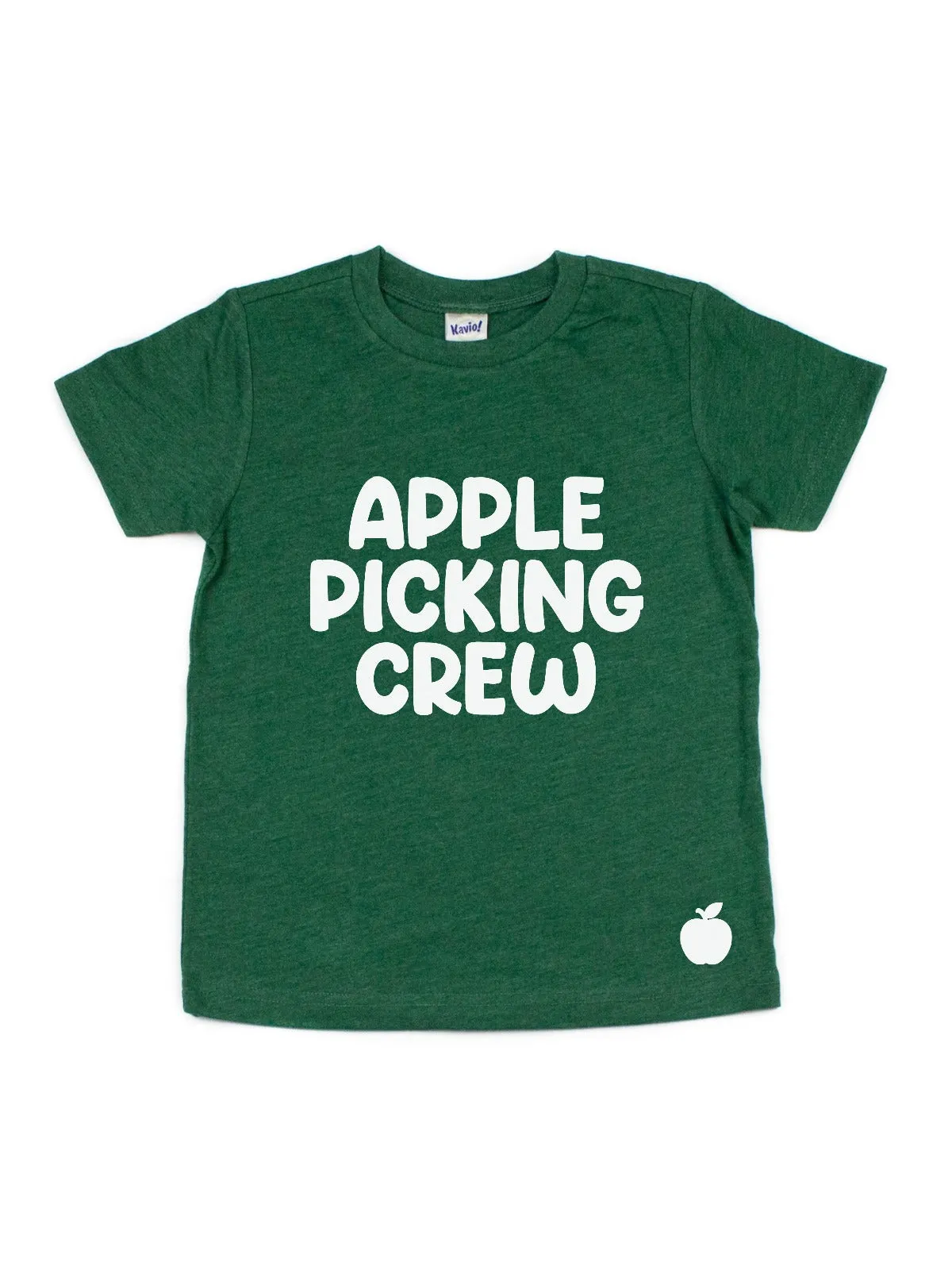 Apple Picking Crew Tees - Red, White, Gray & Green