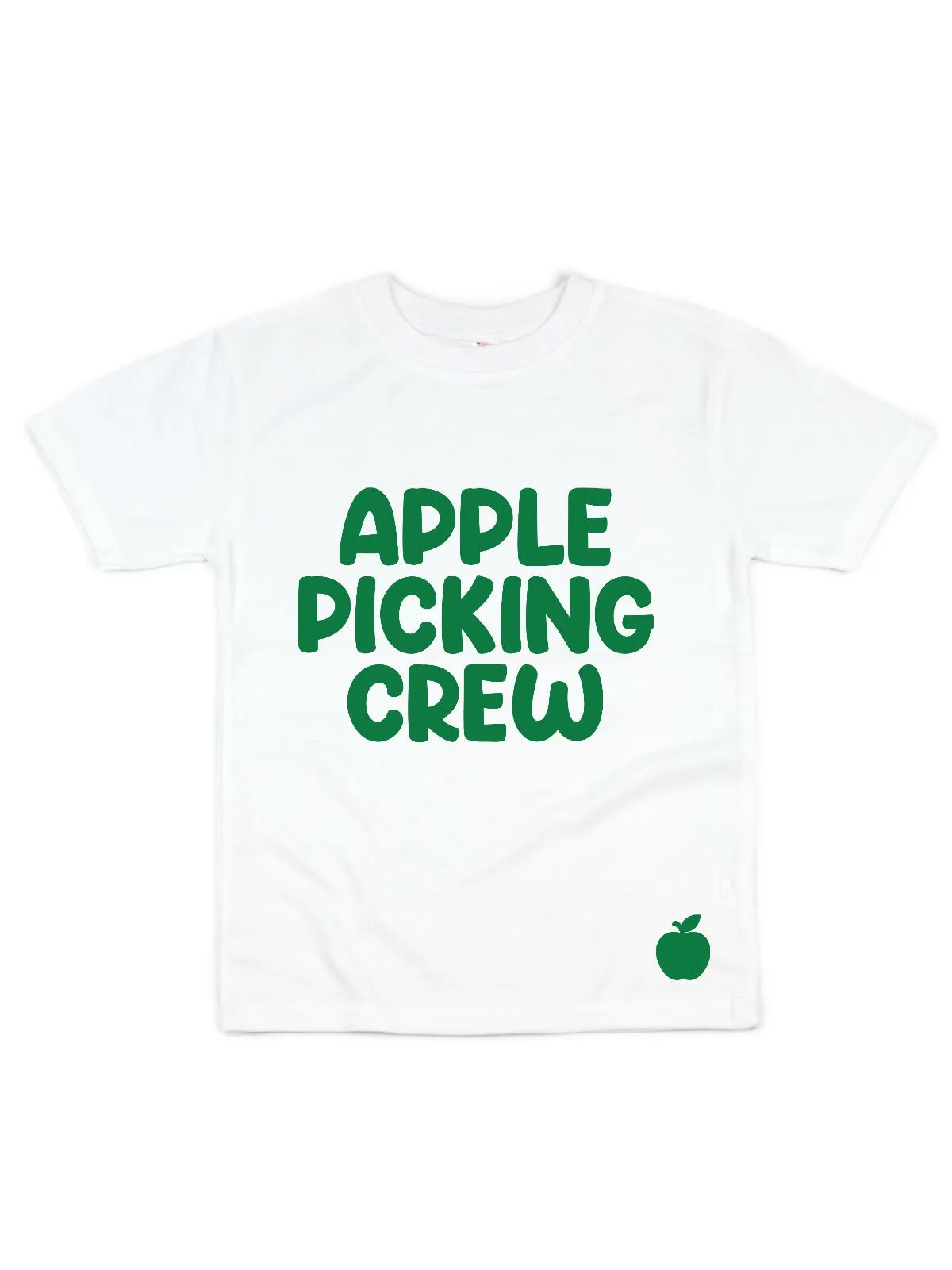 Apple Picking Crew Tees - Red, White, Gray & Green