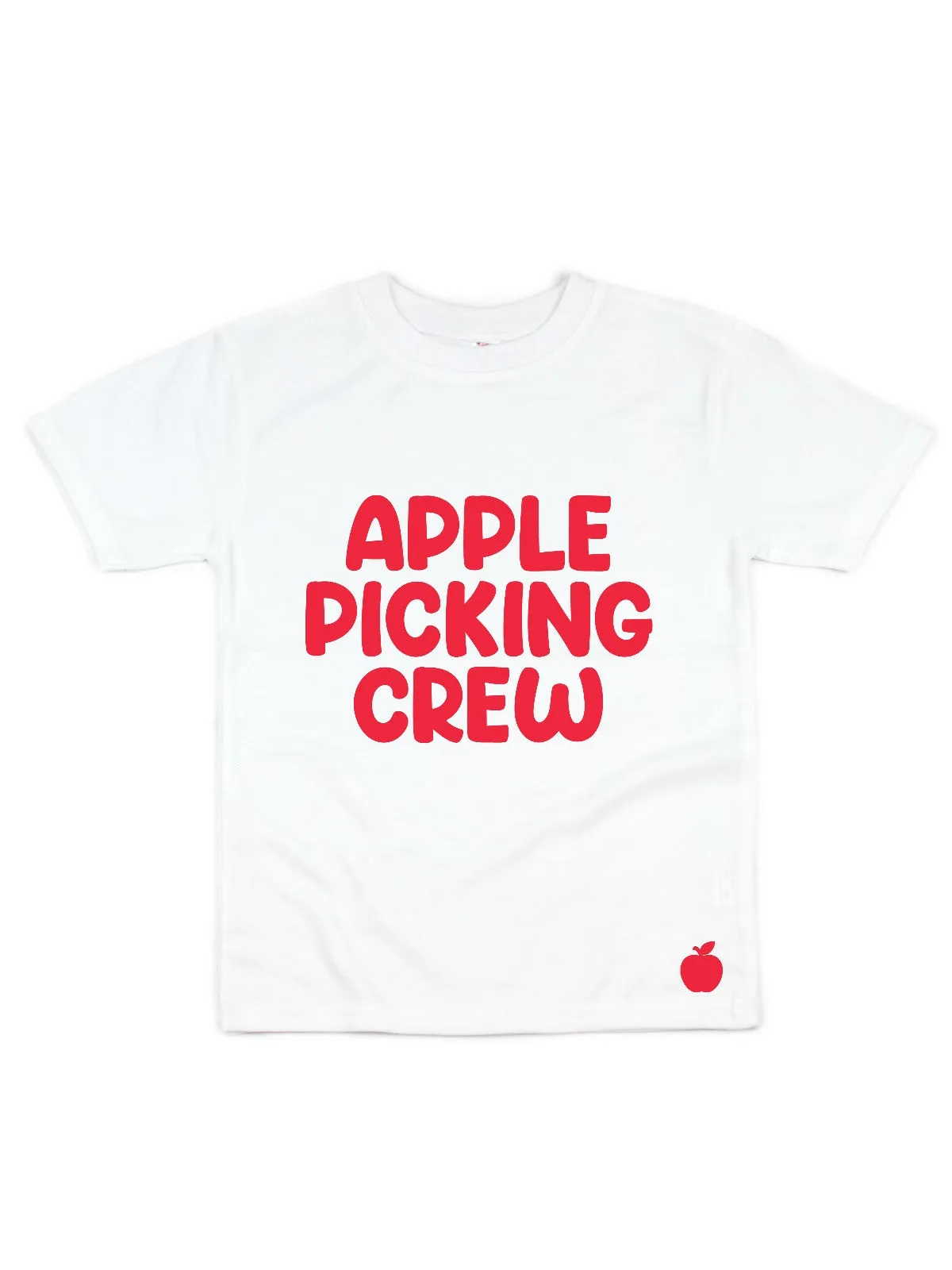 Apple Picking Crew Tees - Red, White, Gray & Green