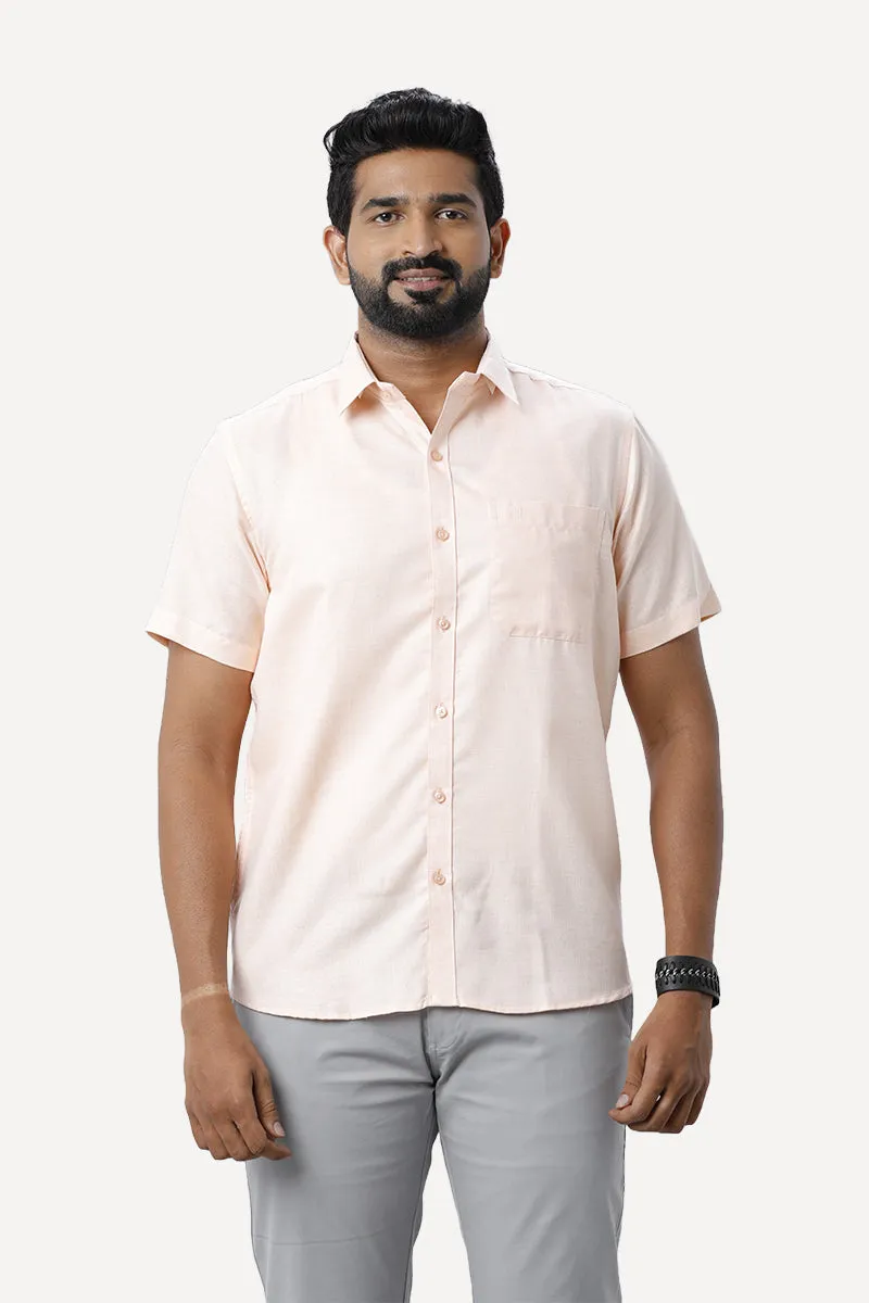 Armani - Pearl Peach Formal Shirts for Men | Ariser