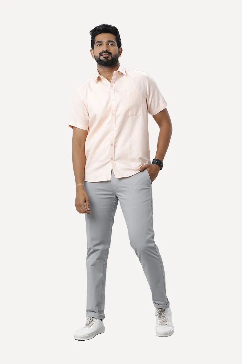 Armani - Pearl Peach Formal Shirts for Men | Ariser