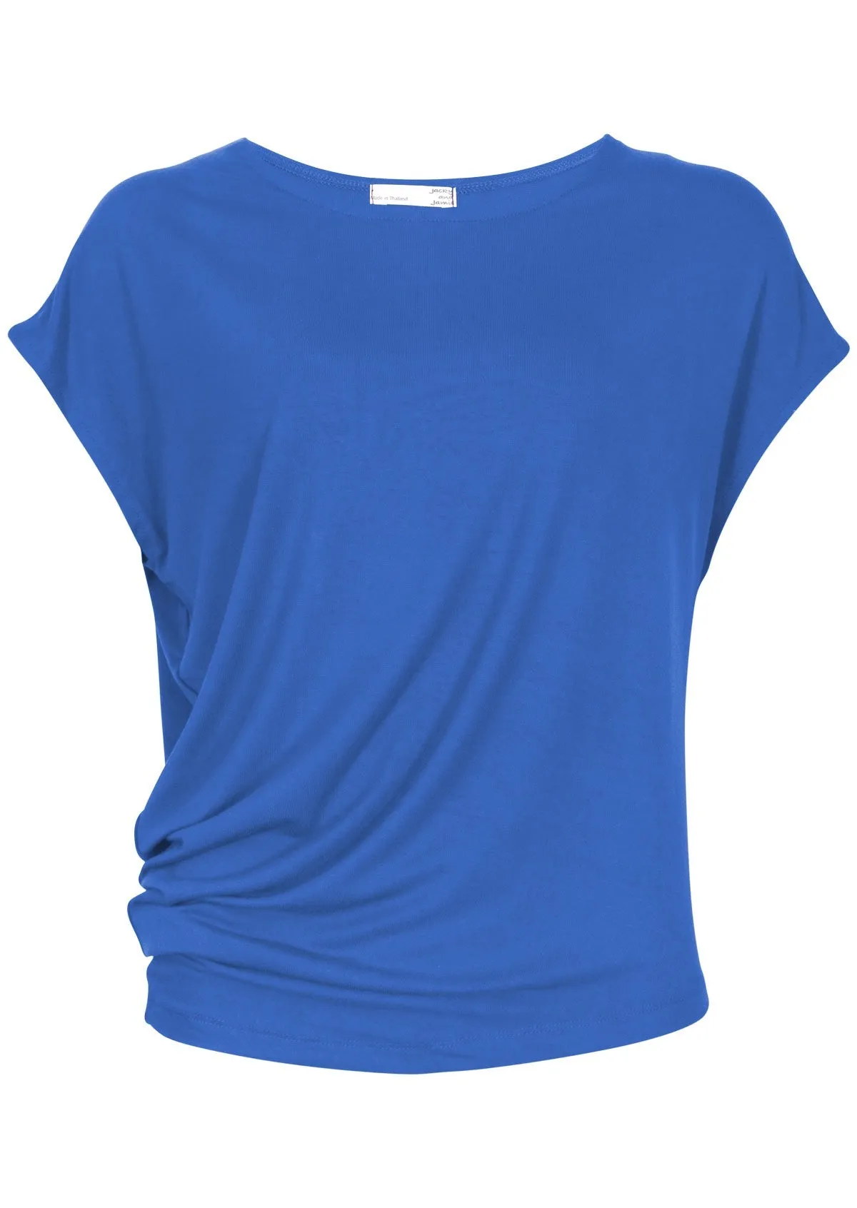 Asymmetrical Rayon Top Electric Blue