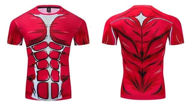 Attack on Titan Compression 'Colossal Titan' Premium Short Sleeve Rashguard