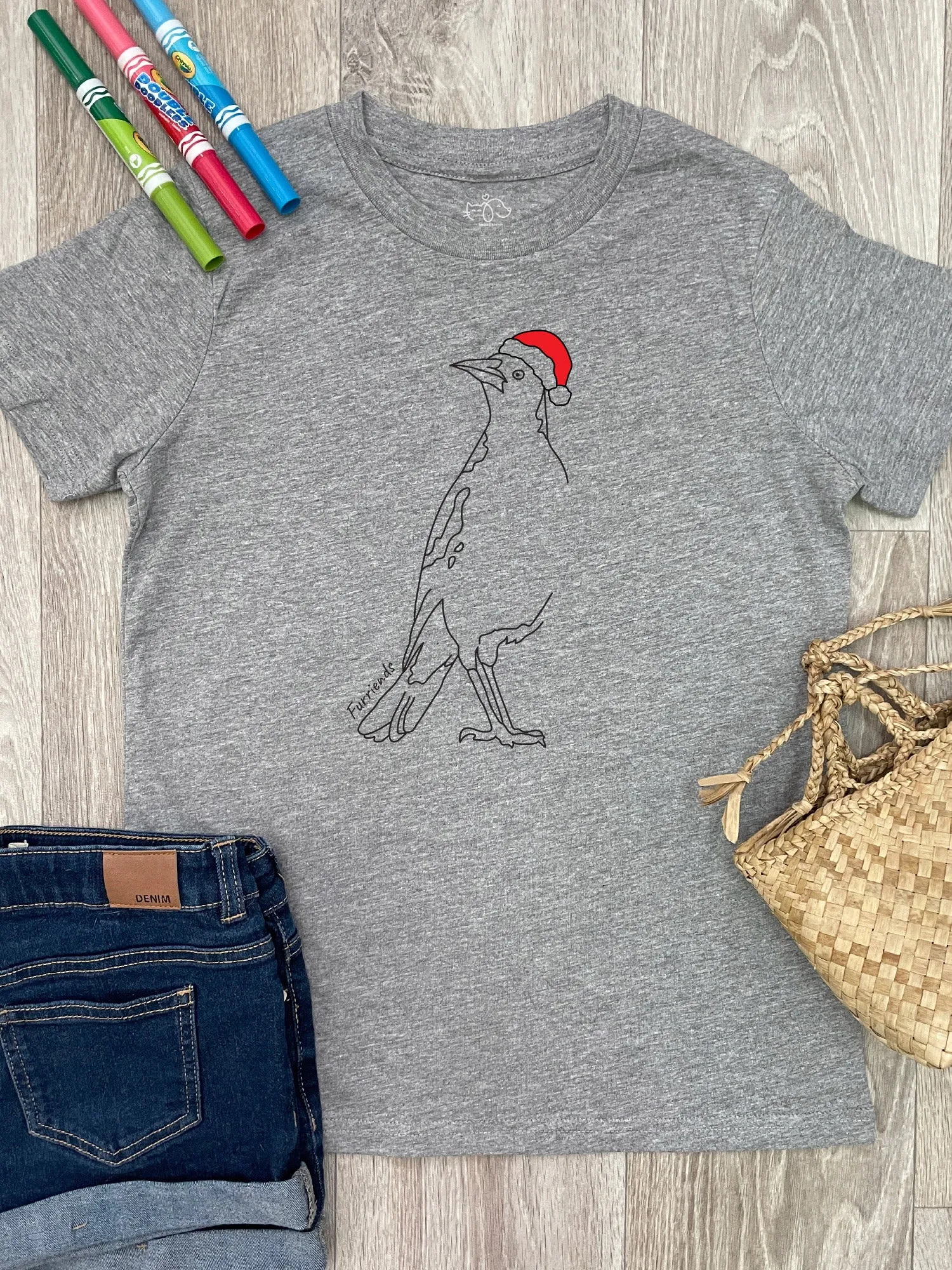 Australian Magpie - Christmas Edition Youth Tee