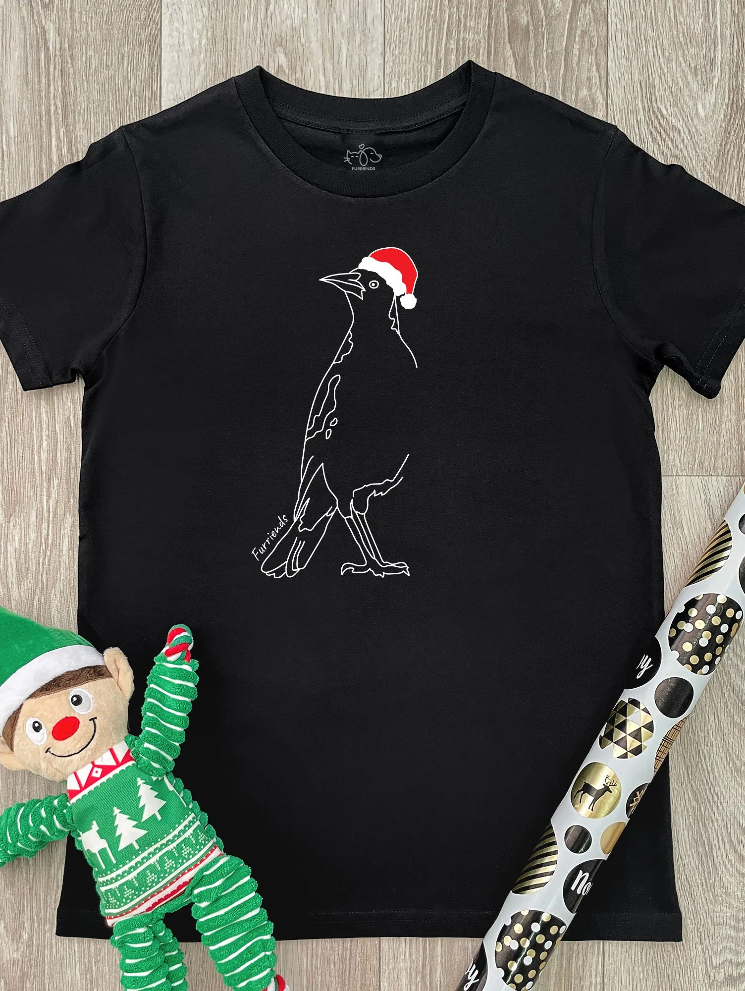 Australian Magpie - Christmas Edition Youth Tee