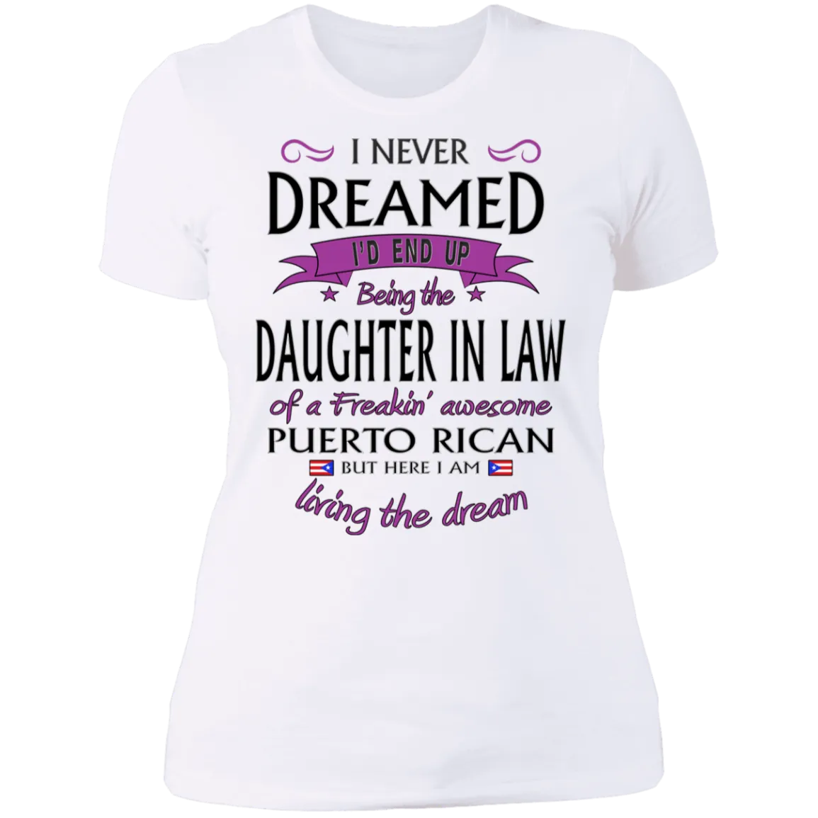 Awesome Daughter In Law Ladies' Boyfriend T-Shirt