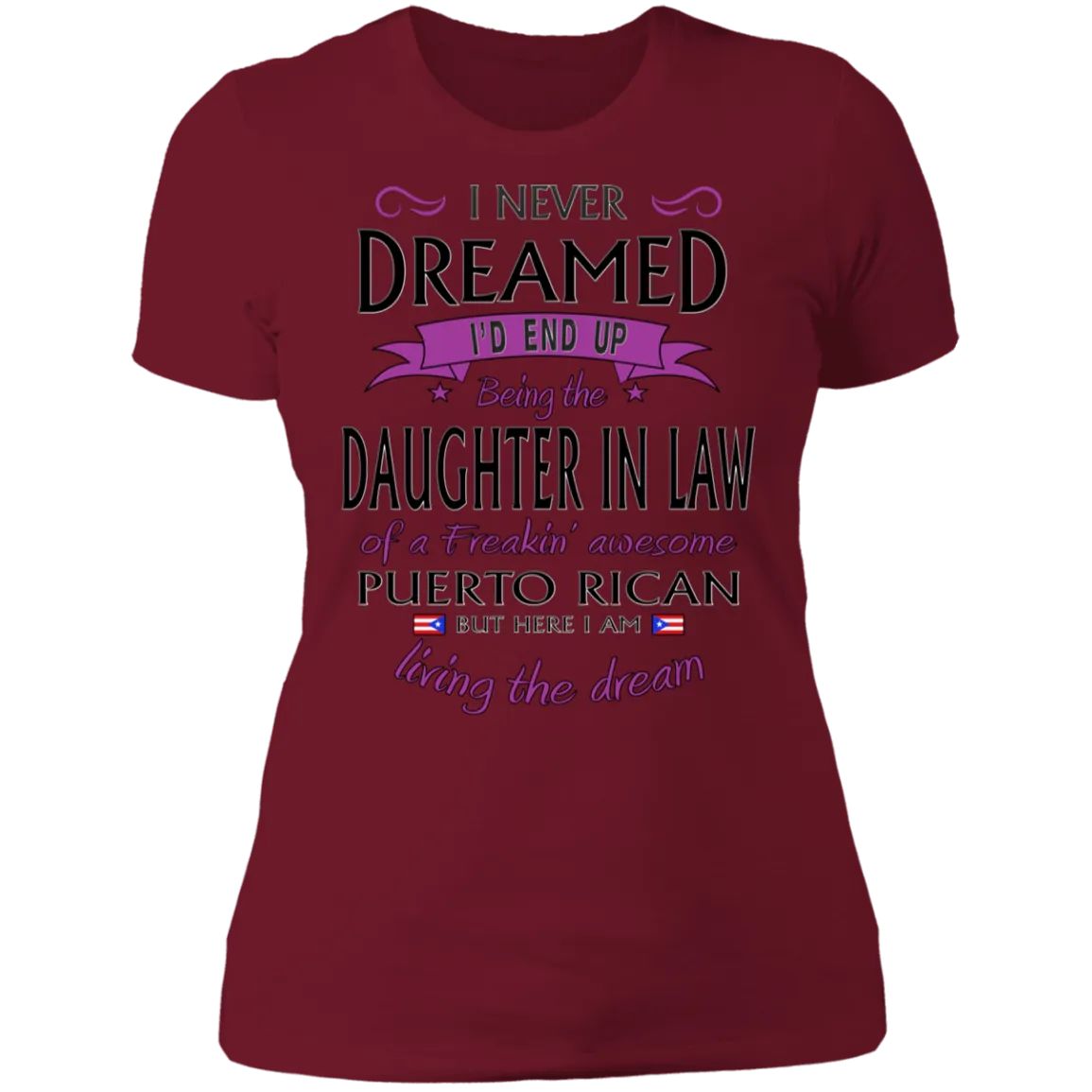 Awesome Daughter In Law Ladies' Boyfriend T-Shirt