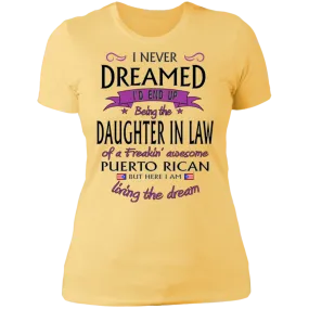 Awesome Daughter In Law Ladies' Boyfriend T-Shirt