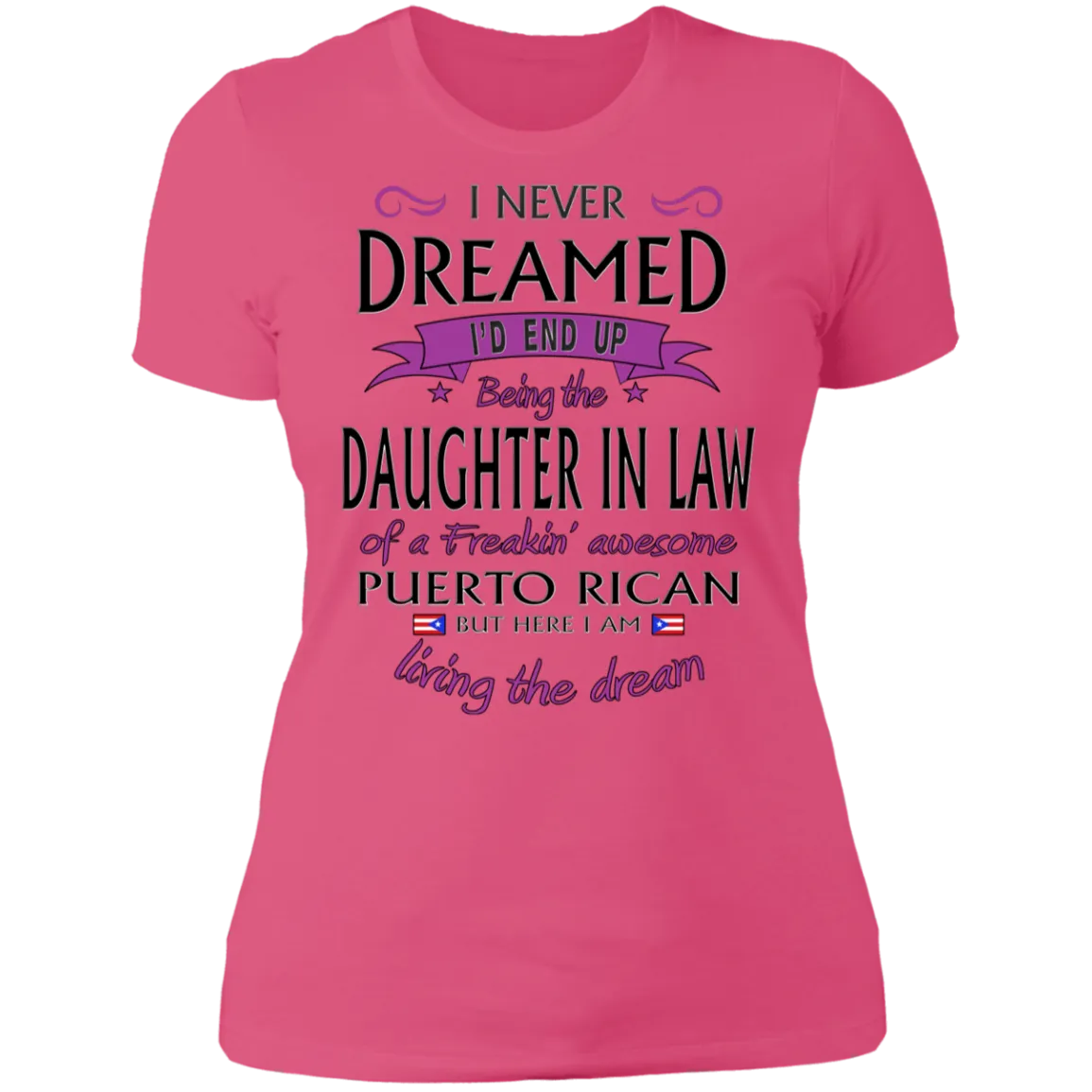 Awesome Daughter In Law Ladies' Boyfriend T-Shirt