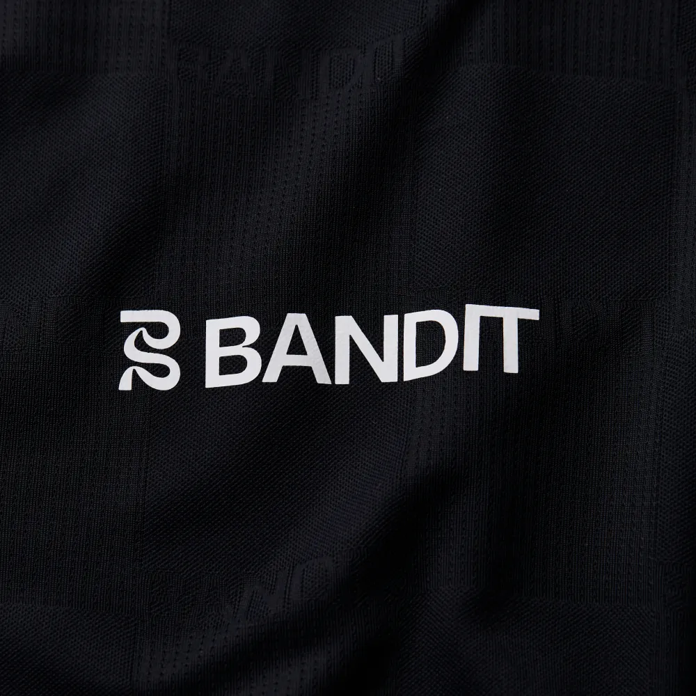 Bandit Cheque Jacquard Long Sleeve - Unisex, Black