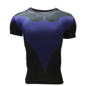 Batman Nightwing Blue Short Sleeve Rashguard