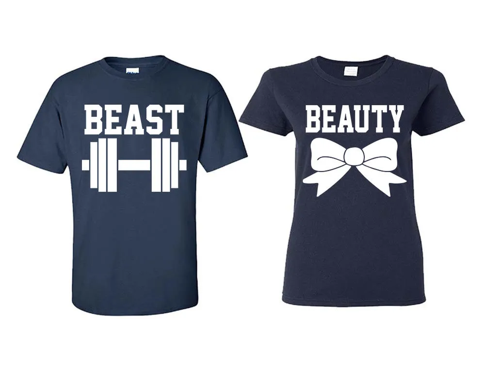 Beast Beauty Couple Matchig T Shirts