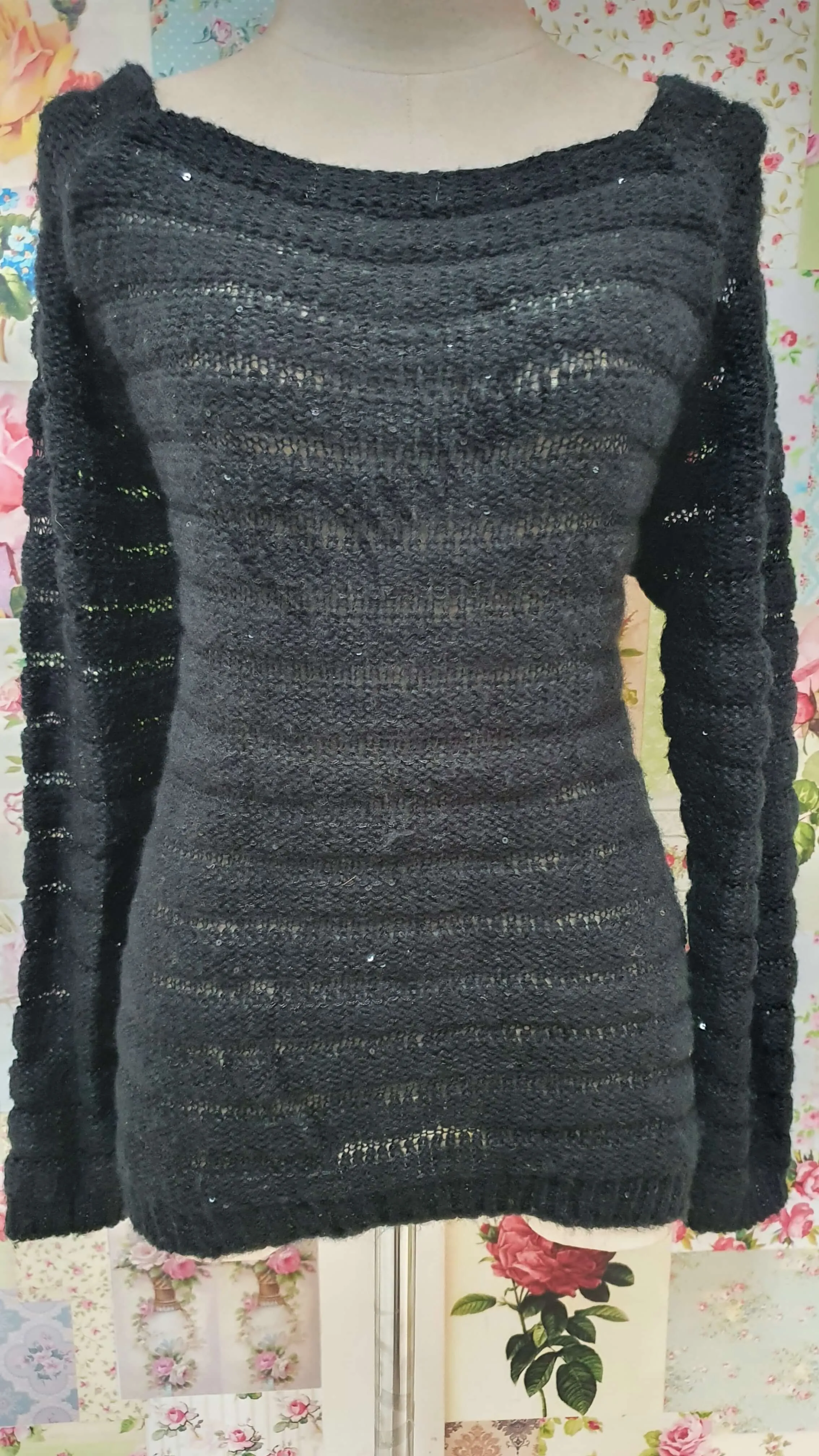 Black Knitted Top BK067