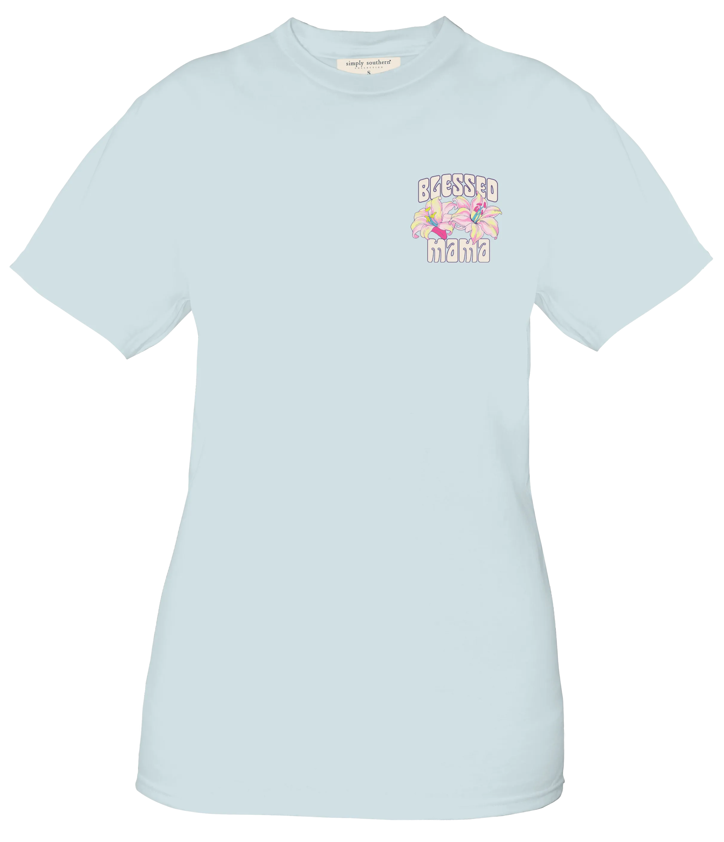 'Blessed Mama' Butterfly Short Sleeve Tee by Simply Southern