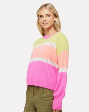 Brodie Acid Lime Stripe Jumper