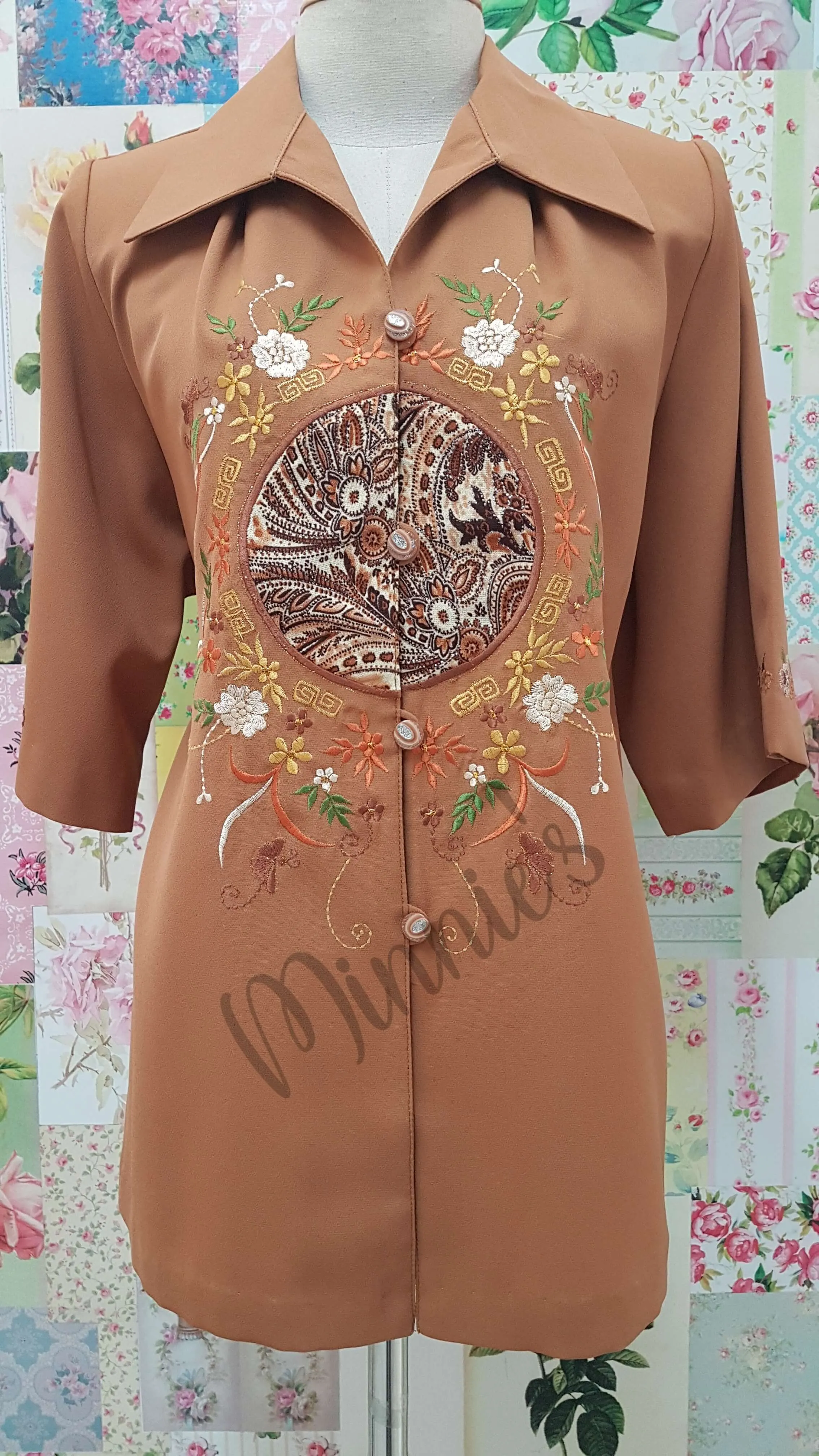 Brown Blouse BK0454