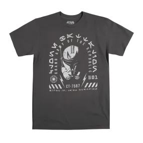 Clone Battalion Rex Charcoal Tee