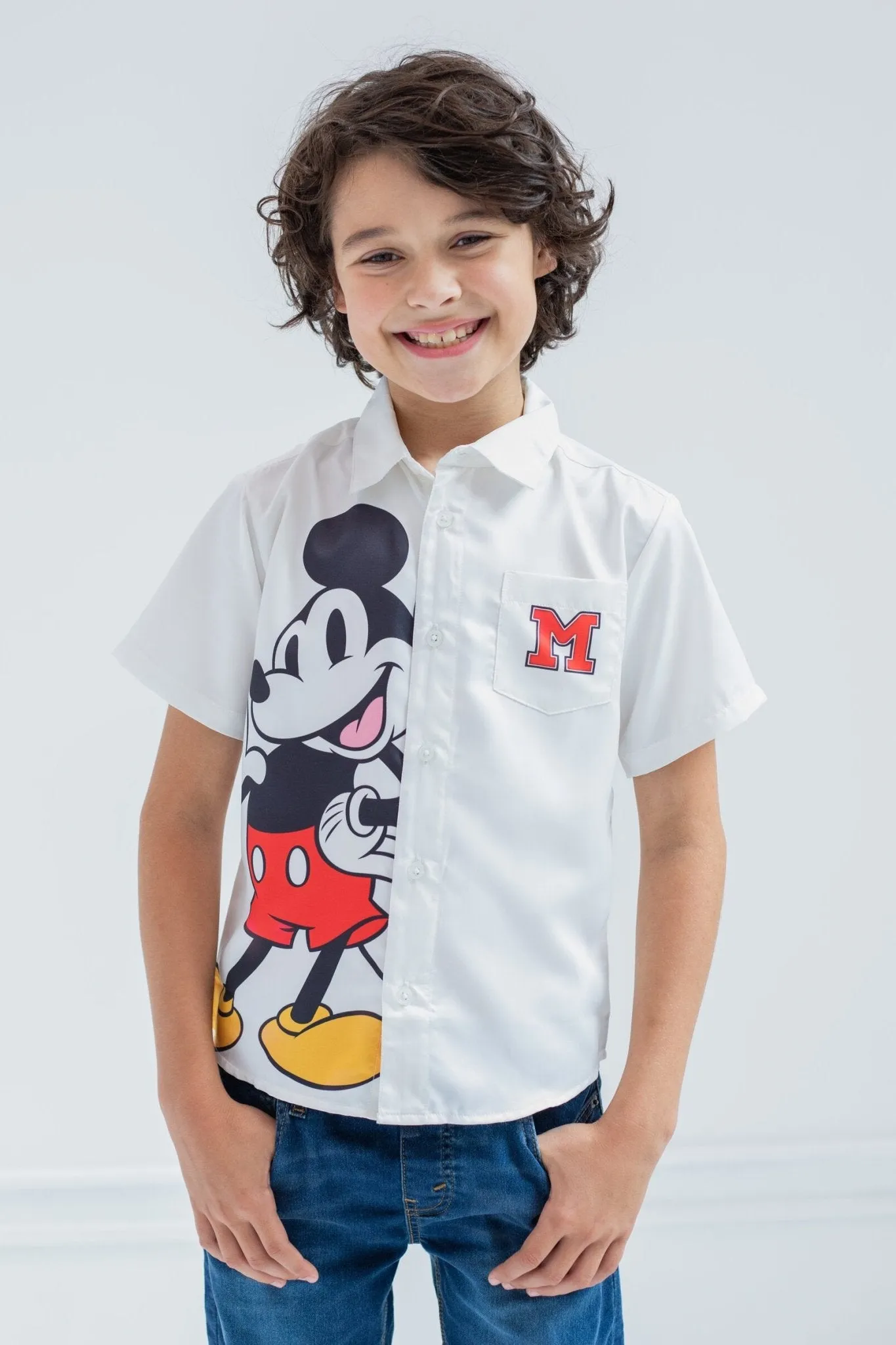 Disney Mickey Mouse Button Down Dress Shirt