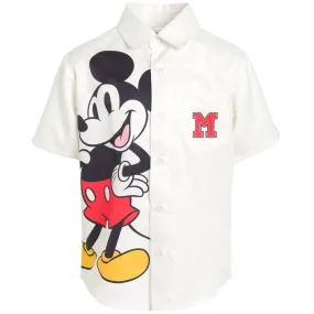 Disney Mickey Mouse Button Down Dress Shirt