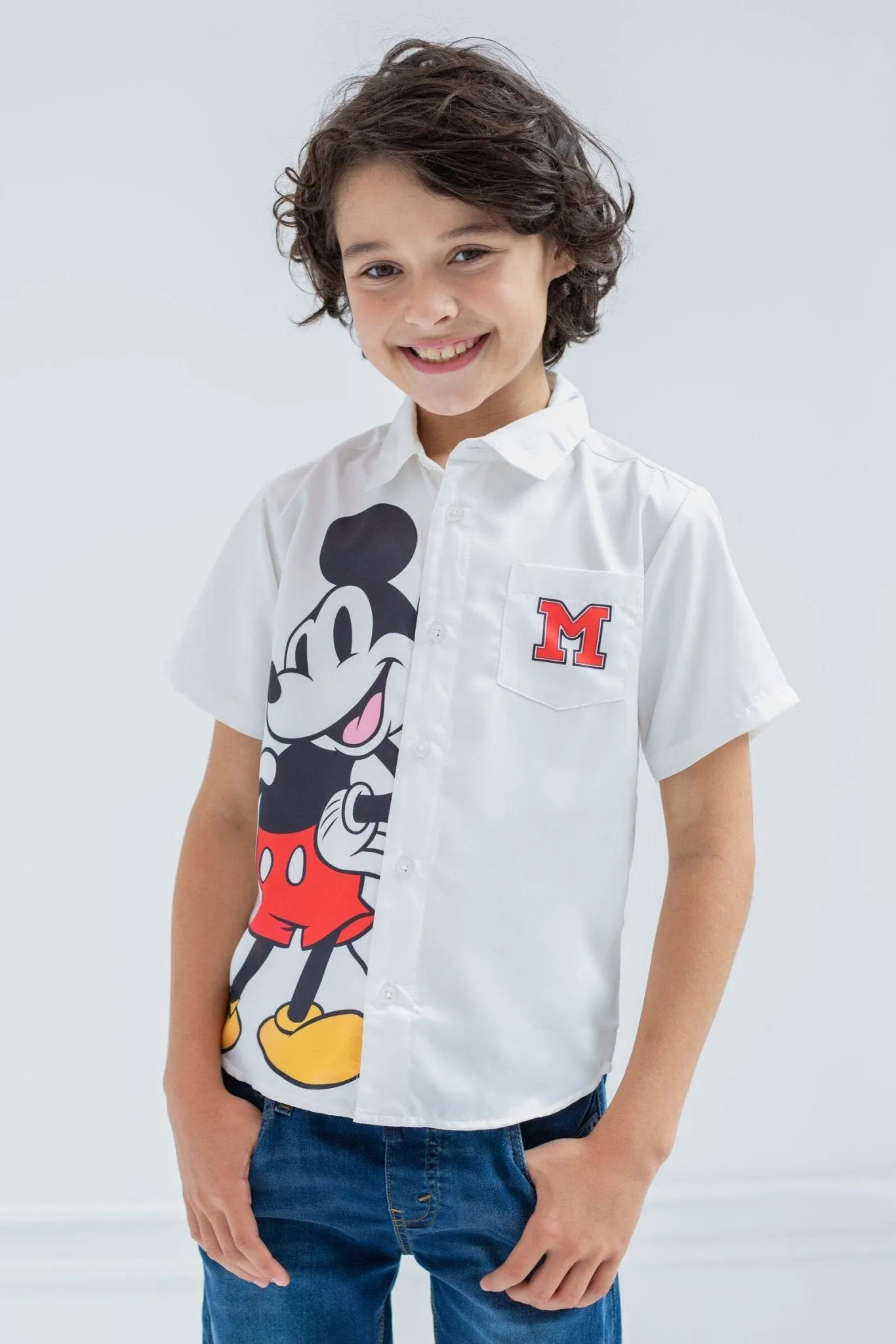 Disney Mickey Mouse Button Down Dress Shirt