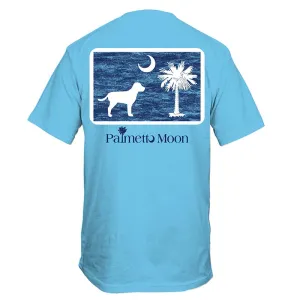 Dog Pledge Moon Short Sleeve T-Shirt