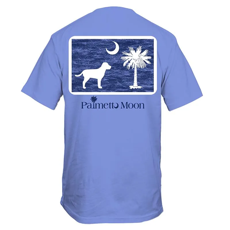 Dog Pledge Moon Short Sleeve T-Shirt