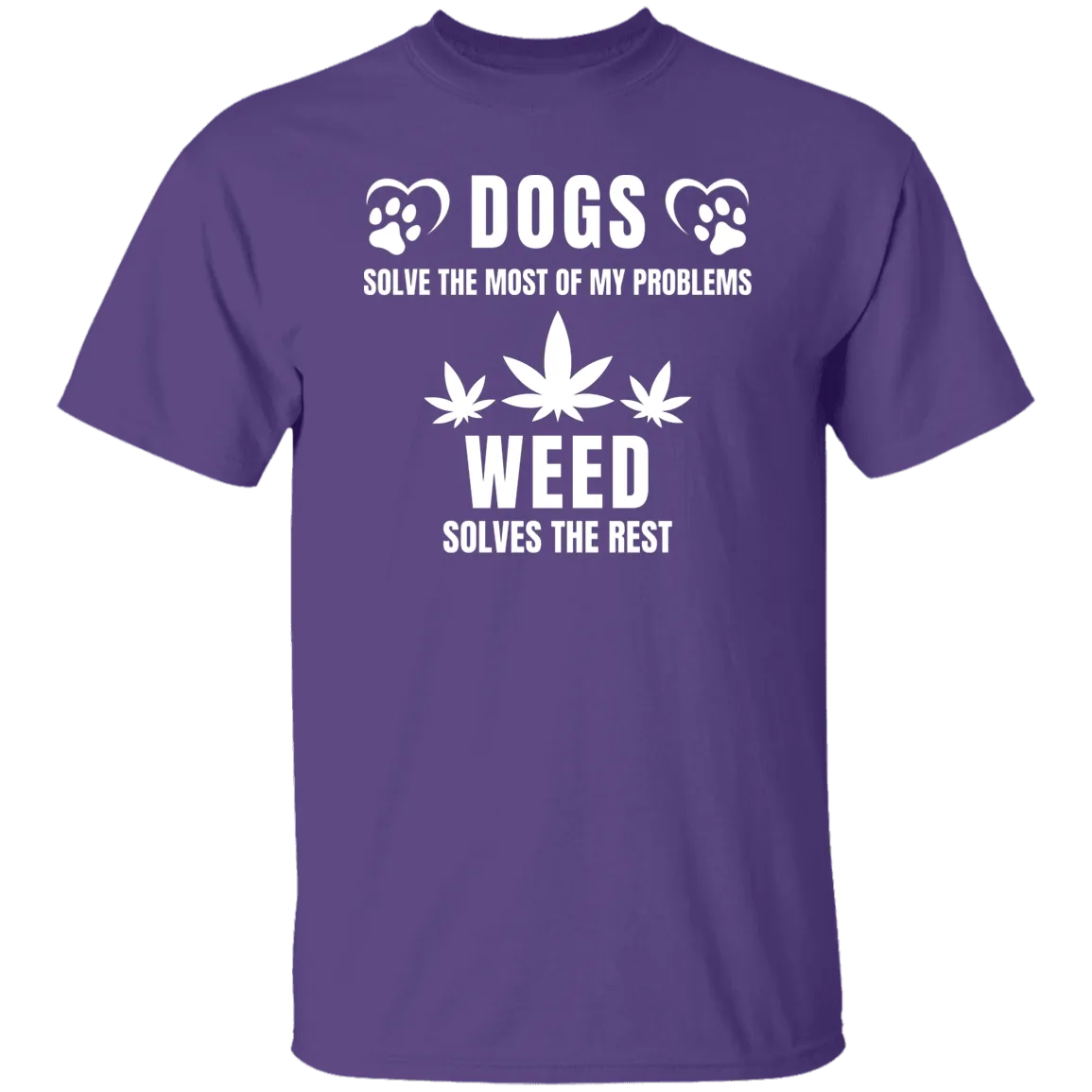 Dogs & Weed /Black T-Shirt