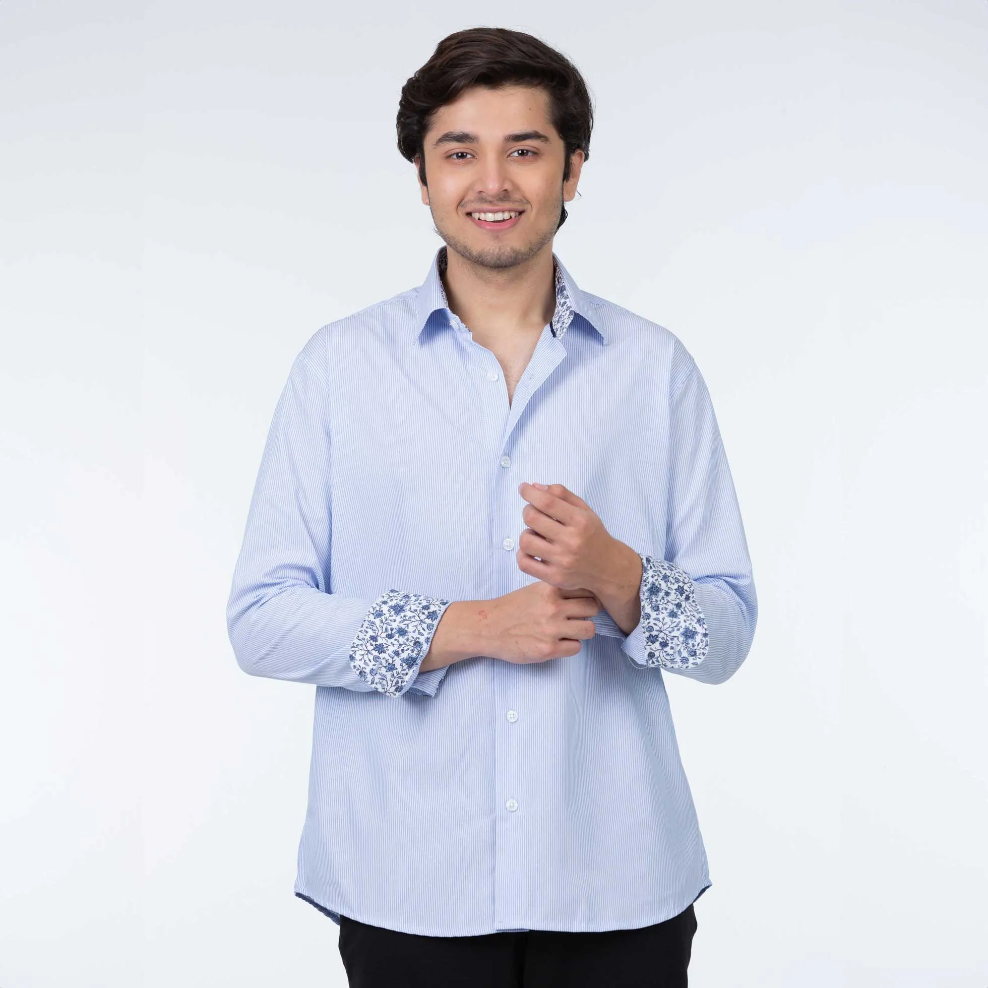 Dress Shirt | Sky Stripe