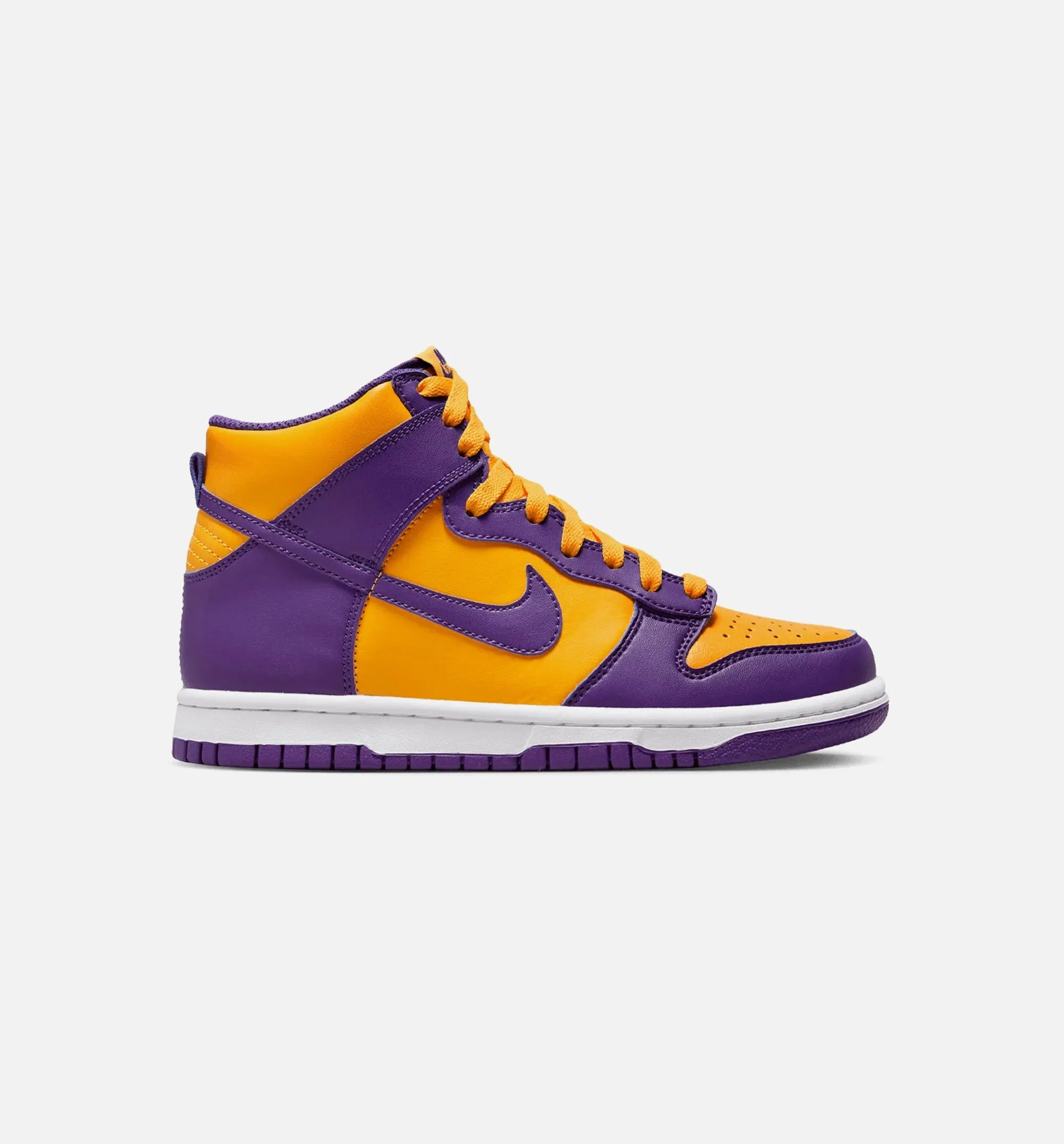 Dunk High Court Purple University Gold Grade School Lifestyle Shoe - Purple/Yellow