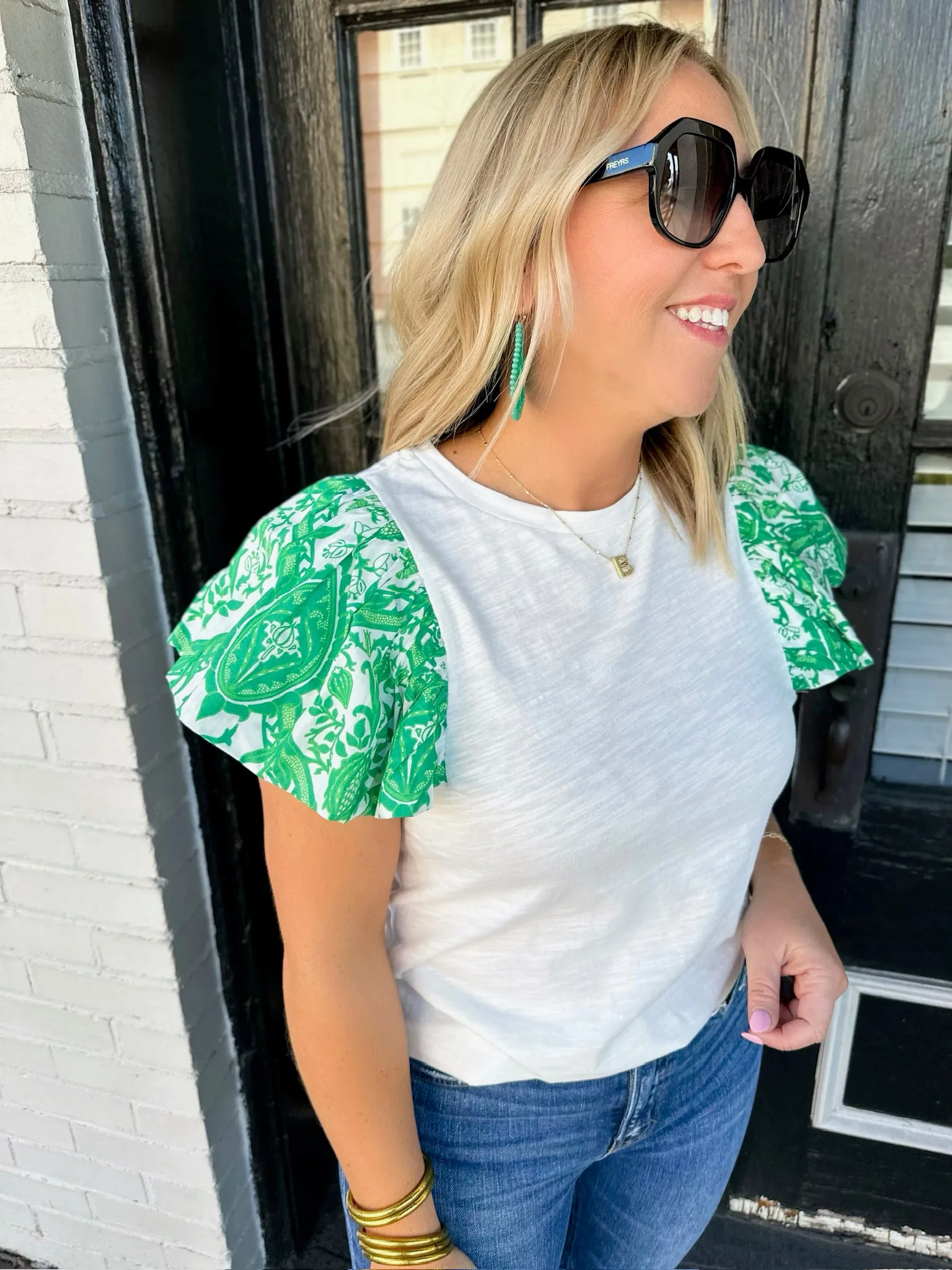 Feeling the Luckiest Girl Sleeve Top