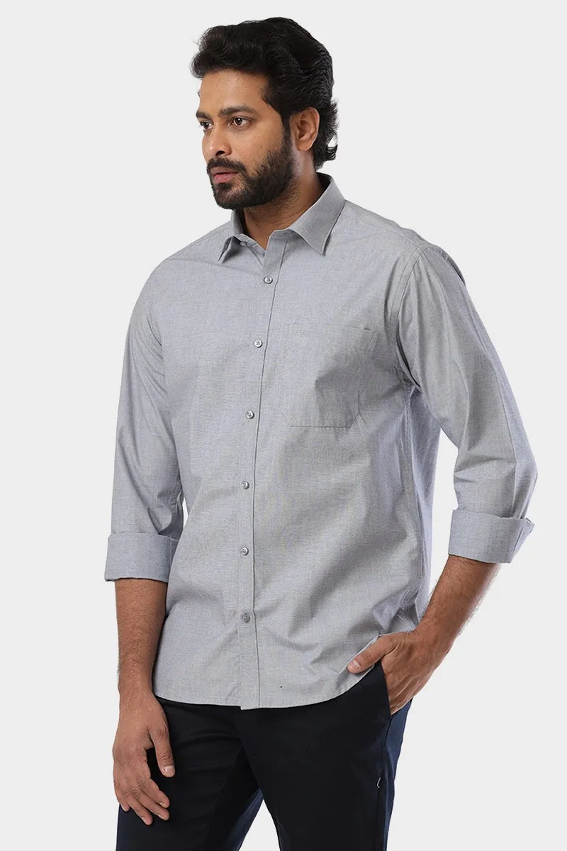 Fila - Charcoal Black Formal Shirts For Men | Ariser