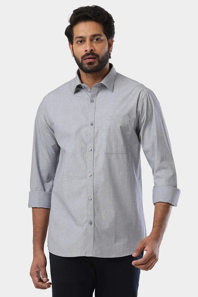 Fila - Charcoal Black Formal Shirts For Men | Ariser