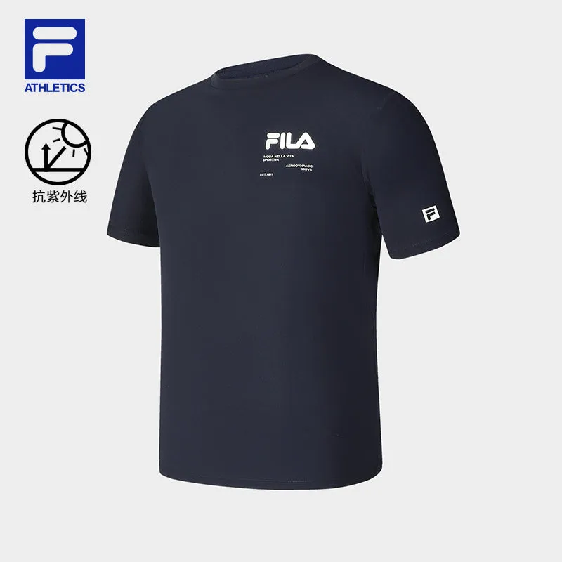 FILA CORE ATHLETICS FITNESS Men Short Sleeve T-shirt (Navy)