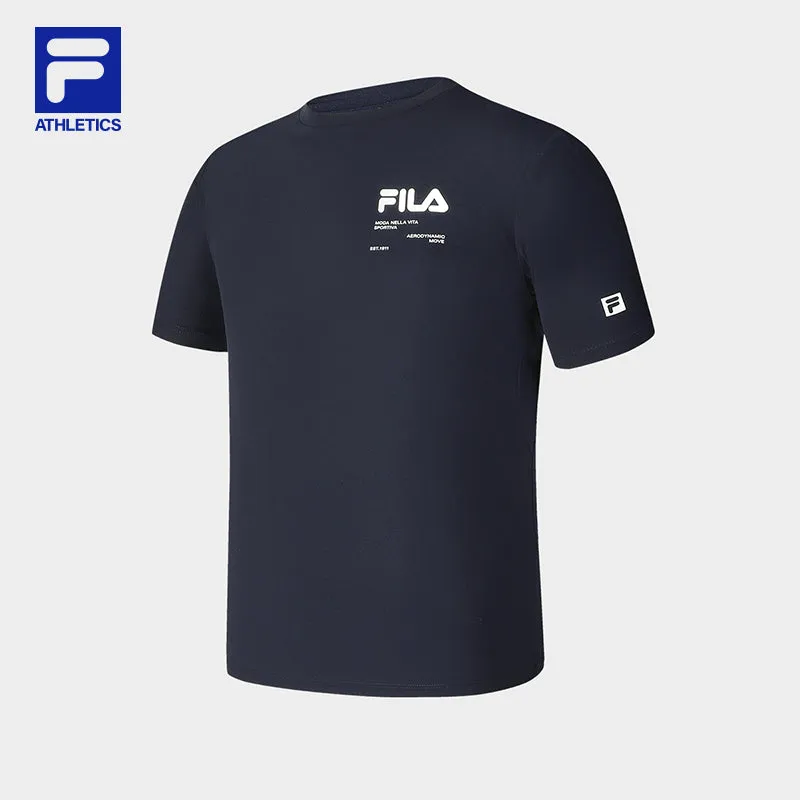 FILA CORE ATHLETICS FITNESS Men Short Sleeve T-shirt (Navy)