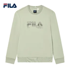 FILA CORE Men's DESIGN MUSEUM DENMARK WHITE LINE BLUE Pullover Sweater in Light Green (Unisex)