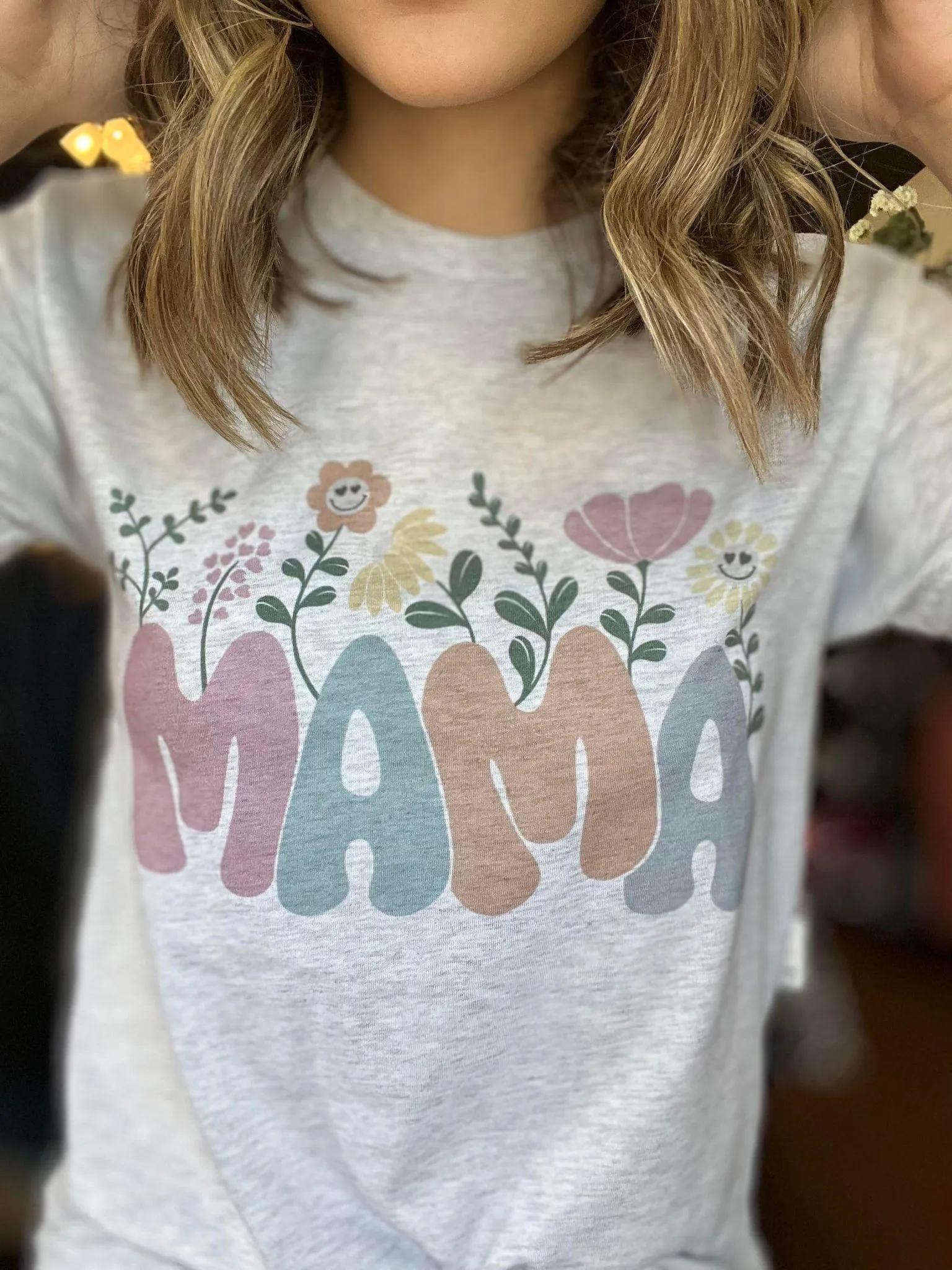 Flowered Mama Tee