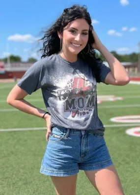 Football Mom Bleached Tee