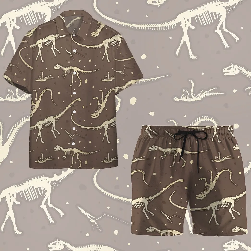 Gearhuman 3D Dinosaurs Fossil Hawaii Shirt