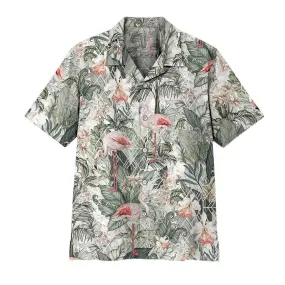 Gearhuman 3D Flamingos Tropical Jungle Hawaii Shirt