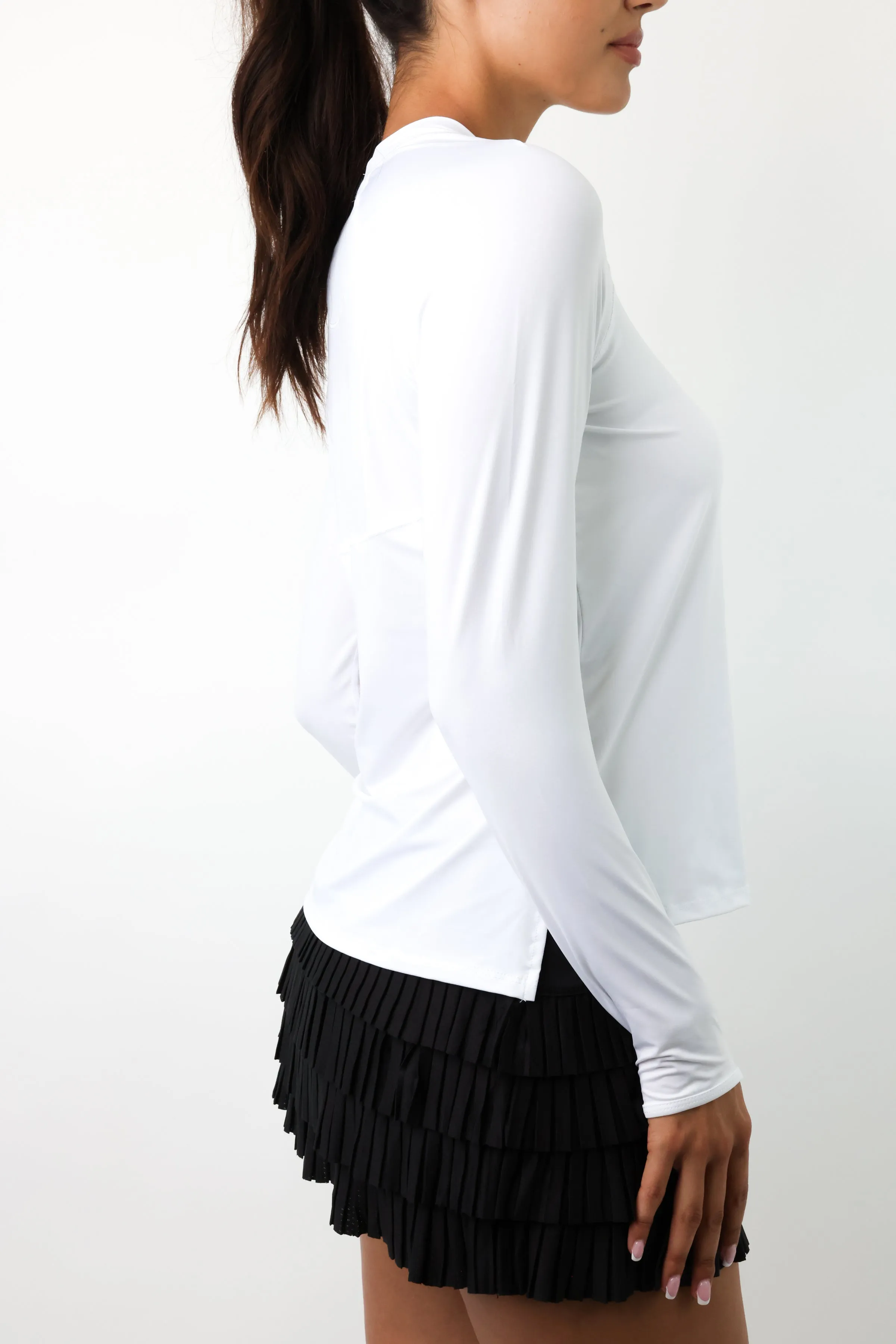 High Low Breezy Long Sleeve Top