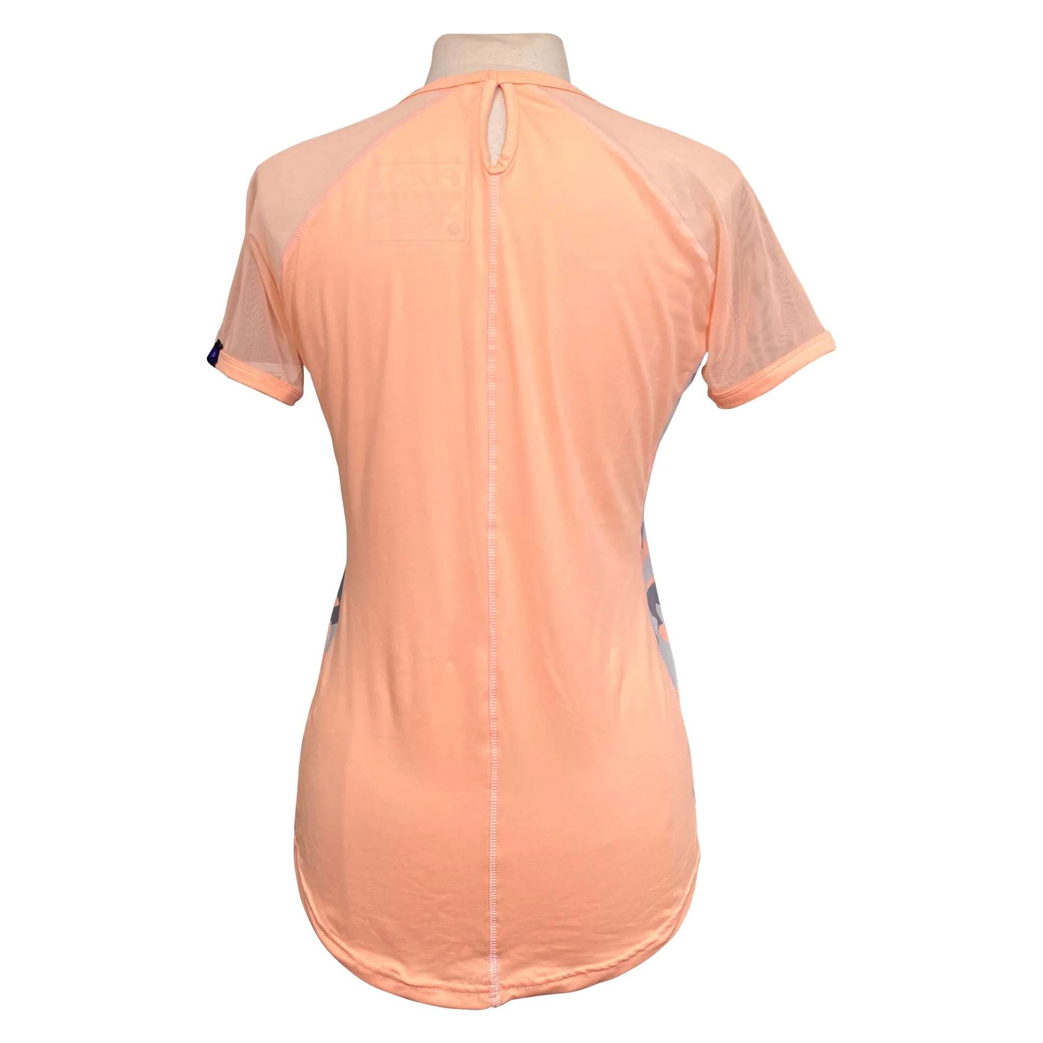 Irideon Short Sleeve Shirt in Peach Pony Camo - Women's Medium