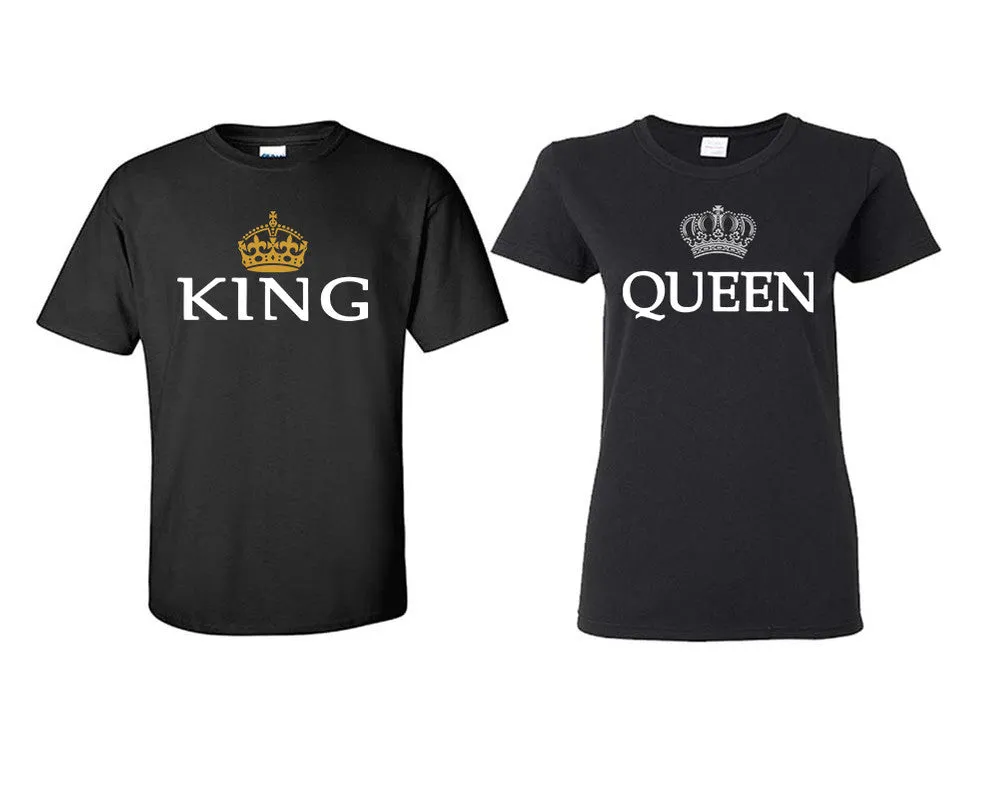 King and Queen Couple Matching Shirts, Design Man and Woman Shirts