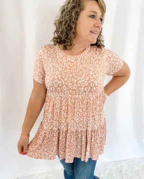 Leopard Tiered Babydoll Top