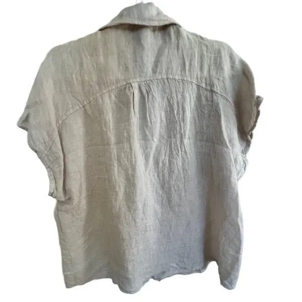 Linen loose blouse