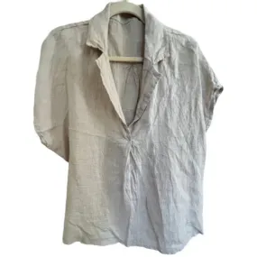 Linen loose blouse